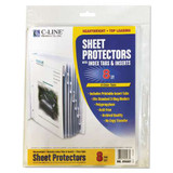 Sheet Protectors With Index Tabs, Clear Tabs, 2", 11 X 8.5, 8/set