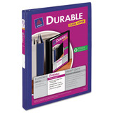 Durable View Binder With Durahinge And Slant Rings, 3 Rings, 3" Capacity, 11 X 8.5, White, 4/pack