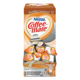 Liquid Coffee Creamer, Vanilla Caramel, 0.38 Oz Mini Cups, 50/box, 4 Boxes/carton, 200 Total/carton