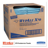 X70 Foodservice Towels, 1/4 Fold, 12.5 X 23.5, Blue, 300/carton