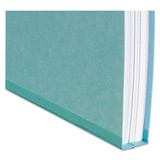 Expanding Recycled Heavy Pressboard Folders, 1/3-cut Tabs: Assorted, Legal Size, 1" Expansion, Blue, 25/box