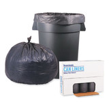 Low-density Waste Can Liners, 60 Gal, 0.95 Mil, 38" X 58", Gray, 100/carton