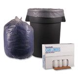 Low Density Repro Can Liners, 56 Gal, 1.1 Mil, 43" X 47", Clear, 10 Bags/roll, 10 Rolls/carton