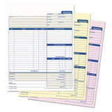 Snap-off Job Invoice Form, Three-part Carbonless, 8.5 X 11.63, 1/page, 50 Forms