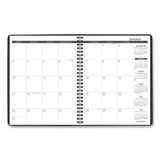 Monthly Planner, 8.75 X 7, Black Cover, 12-month (jan To Dec): 2024