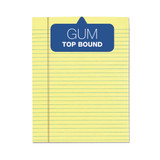 "the Legal Pad" Glue Top Pads, Wide/legal Rule, 50 Canary-yellow 8.5 X 11 Sheets, 12/pack