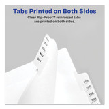 Preprinted Legal Exhibit Side Tab Index Dividers, Allstate Style, 26-tab, D, 11 X 8.5, White, 25/pack