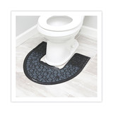 Commode Mat 2.0, Absorbant, Rubber, 22 X 22, Black, 6/carton