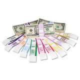 Currency Straps, Pink, $250 In Dollar Bills, 1000 Bands/pack