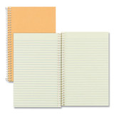 Single-subject Wirebound Notebooks, 1 Subject, Narrow Rule, Brown Cover, 7.75 X 5, 80 Eye-ease Green Sheets