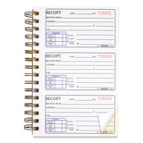 Money Receipt Book, Two-part Carbonless, 5 X 2.75, 3/page, 225 Forms