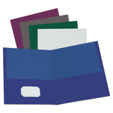Linen Finish Twin Pocket Folders, 100-sheet Capacity, 11 X 8.5, Gray, 25/box