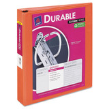 Durable View Binder With Durahinge And Slant Rings, 3 Rings, 0.5" Capacity, 11 X 8.5, Black