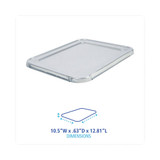 Half Size Aluminum Steam Table Pan Lid, Deep, 100/carton