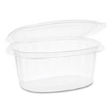 Earthchoice Recycled Pet Hinged Container, 12 Oz, 4.92 X 5.87 X 1.89, Clear, 200/carton