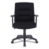 Alera Kesson Series Petite Office Chair, Supports Up To 300 Lb, 17.71" To 21.65" Seat Height, Black