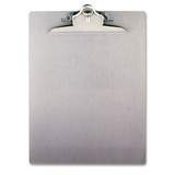 Recycled Aluminum Clipboard With High-capacity Clip, 1" Clip Capacity, Holds 8.5 X 14 Sheets, Silver