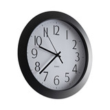 Whisper Quiet Clock, 12" Overall Diameter, Black Case, 1 Aa (sold Separately)