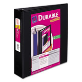 Durable View Binder With Durahinge And Slant Rings, 3 Rings, 2" Capacity, 11 X 8.5, White, 4/pack