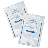 Tamper-evident Deposit Bag, Plastic, 9 X 12, Clear, 100/pack