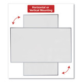 Dry Erase Board, Melamine, 72 X 48, Satin-finished Aluminum Frame