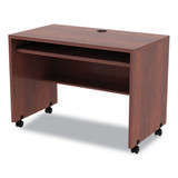 Alera Valencia Series Mobile Workstation Desk, 41.38" X 23.63" X 30", Medium Cherry