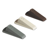 Big Foot Doorstop, No Slip Rubber Wedge, 2.25w X 4.75d X 1.25h, Brown, 2/pack