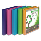 Earth’s Choice Biobased Durable Fashion View Binder, 3 Rings, 2" Capacity, 11 X 8.5, Purple, 2/pack
