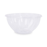 Renewable And Compostable Salad Bowls With Lids, 32 Oz, Clear, 50/pack, 3 Packs/carton