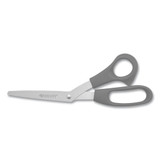 Value Line Stainless Steel Shears, 8" Long, 3.5" Cut Length, Red Straight Handle