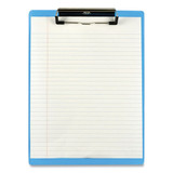 Acrylic Clipboard, 0.5" Clip Capacity, Holds 8.5 X 11 Sheets, Transparent Blue