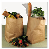 Grocery Paper Bags, 50 Lbs Capacity, #20, 8.25"w X 5.94"d X 16.13"h, Kraft, 500 Bags
