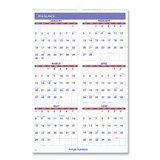 Monthly Wall Calendar With Ruled Daily Blocks, 20 X 30, White Sheets, 12-month (jan To Dec): 2026