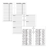 Financial Desk Calendar Refill, 3.5 X 6, White Sheets, 12-month (jan To Dec): 2026