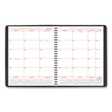 Monthly Planner In Business Week Format, 10 X 8, Black Cover, 12-month (jan To Dec): 2024