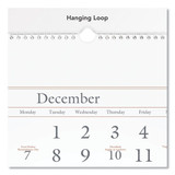 Three-month Reference Wall Calendar, 12 X 27, White Sheets, 14-month: Dec 2025 To Feb 2027