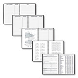 Weekly Planner Ruled For Open Scheduling, 8.75 X 6.75, Black Cover, 12-month (jan To Dec): 2025