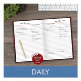 Standard Diary Daily Reminder Book, 2026 Edition, Medium/college Rule, Red Cover, (201) 8.25 X 5.75 Sheets