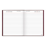 Standard Diary Daily Diary, 2025 Edition, Medium/college Rule, Red Cover, (200) 9.5 X 7.5 Sheets