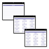 Monthly Desk/wall Calendar With Plastic Backboard And Bonus Pages, 11 X 8, White/violet/red Sheets, 12-month (jan-dec): 2026