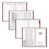 Standard Diary Daily Journal, 2025 Edition, Wide/legal Rule, Red Cover, (210) 12 X 7.75 Sheets