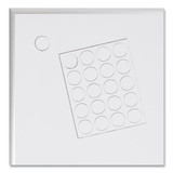 Heavy-duty Board Magnets, Circles, White, 0.75", 20/pack
