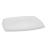 Showcase Deli Container Lid, Flat Lid For 3-compartment 48/64 Oz Containers, 9 X 7.38 X 0.19, Clear, 220/carton