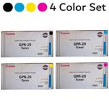 Canon GPR-29 CYMK Set | 2641B004AA 2642B004AA 2643B004AA 2645B004AA | Original Canon Toner Cartridge Set - Black, Cyan, Magenta, Yellow