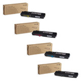 Phaser 6600HC | 106R02225 106R02226 106R02227 106R02228 | Original Xerox High-Yield Toner Cartridge Set – Black, Color