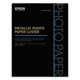 Professional Media Metallic Luster Photo Paper, 10.5 Mil, 8.5 X 11, White, 25/pack