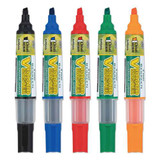 Begreen V Board Master Dry Erase Marker, Medium Chisel Tip, Assorted Colors, 5/pack