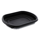 Clearview Micromax Microwavable Container, 36 Oz, 9.38 X 8 X 1.5, Black, 250/carton