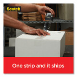 Box Lock Shipping Packaging Tape, 1.5" Core With Dispenser, 1.88" X 22.2 Yds, Clear, 6/pack