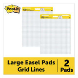 Vertical-orientation Self-stick Easel Pads, Unruled, 30 White 25 X 30 Sheets, 2/carton